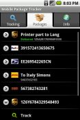   : Mobile Package Tracker