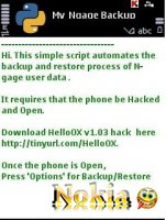   : My Ngage Backup - v1.0