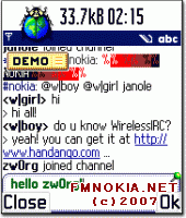 Mobileways WirelessIRC v1.02 S60v3 OS 9.1