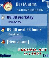 Smartphoneware Best Alarms v1.0 S60v3 OS 9.1