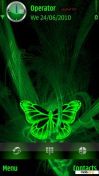   : green butterfly